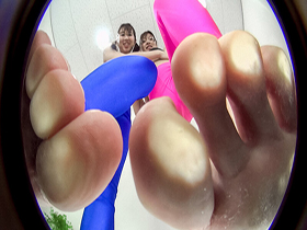 バーチャル淫語パンスト臭嗅がせ手コキ　サンプル画像16